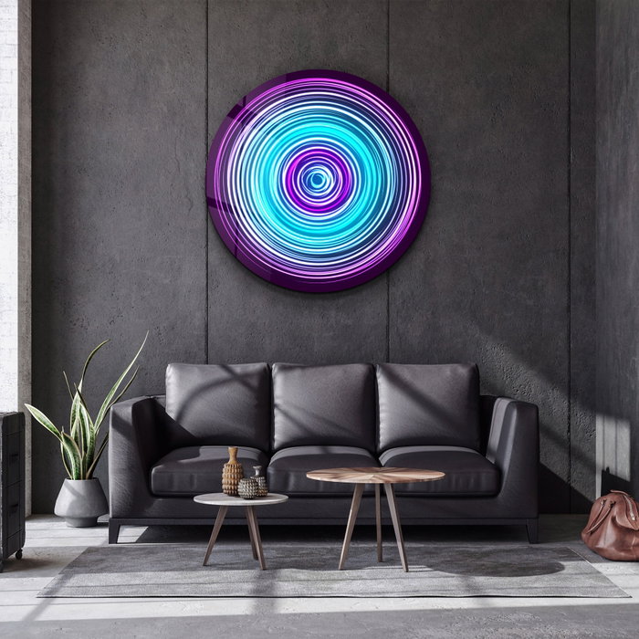 Wallity Cuadro decorativo de vidrio templado SKR-9059 (80 x 80 cm) Multicolor